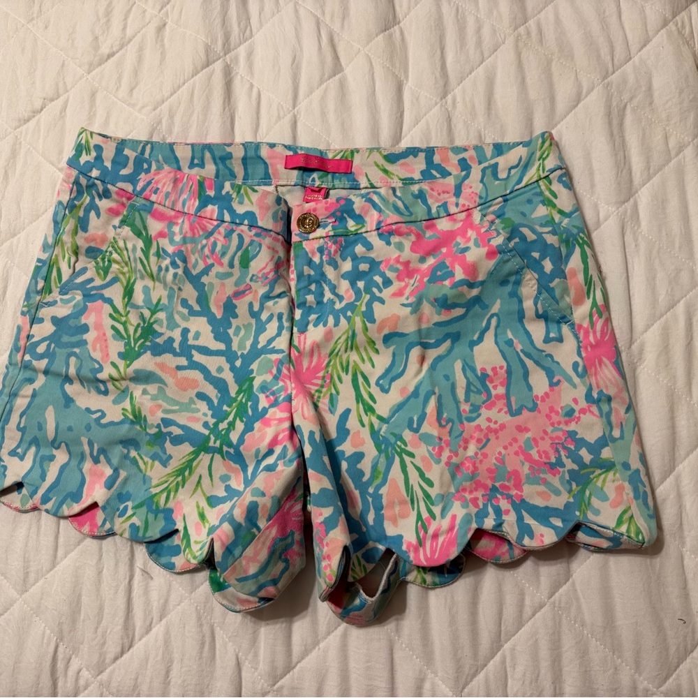 Lilly Pulitzer Pink and Blue High Shorts
